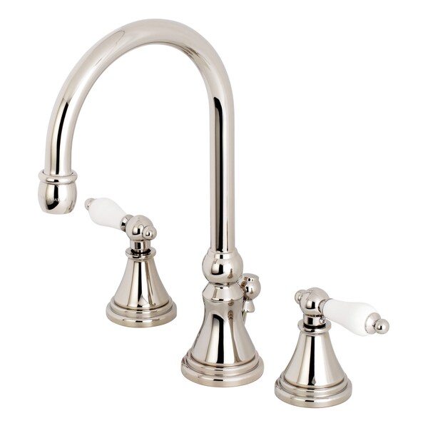 Kingston Brass 8" Widespread Bathroom Faucet, Polished Nickel KS2986PL - main